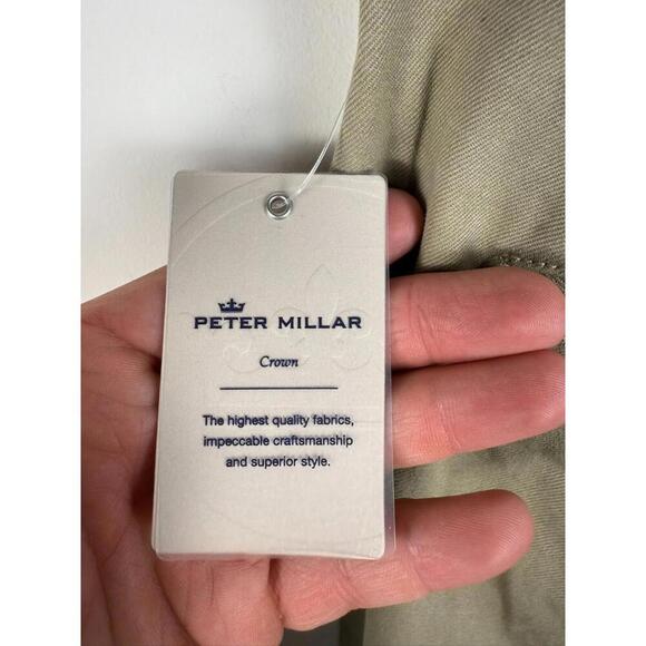 NWT* Peter Millar Crown Chino Quality Pants MF22B06 Sag Khaki 36x35 - Picture 4 of 5